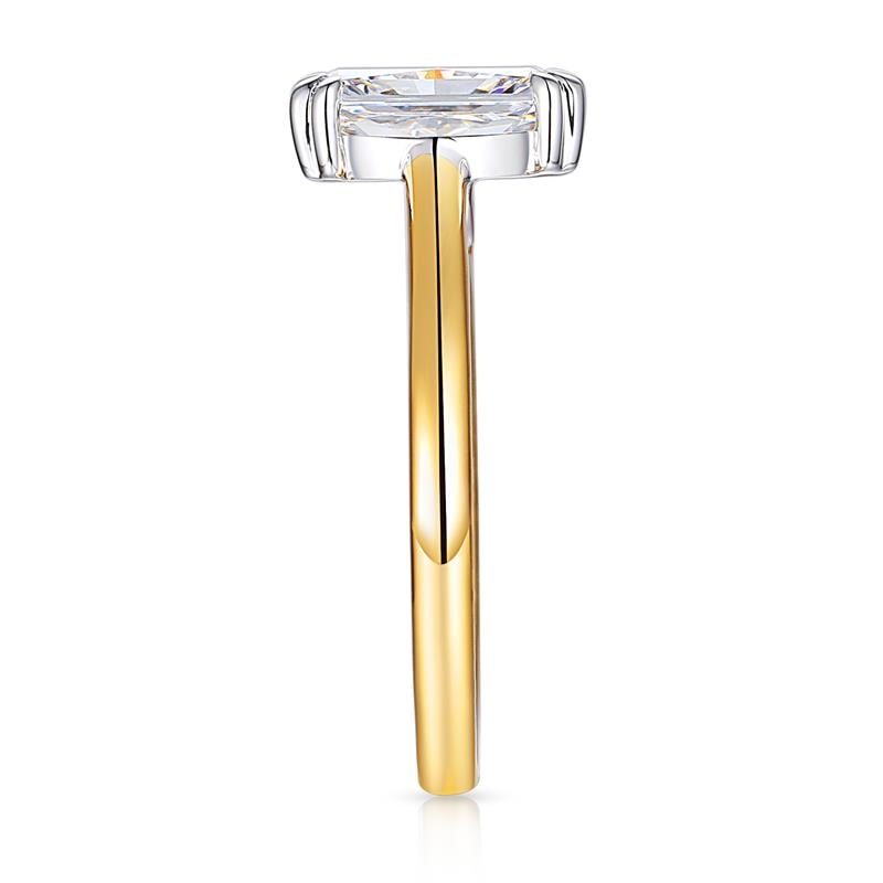 Pierścionek z diamentem laboratoryjnym (R100580 YW LGD 2,00ct): 10 - zdjęcie: 4