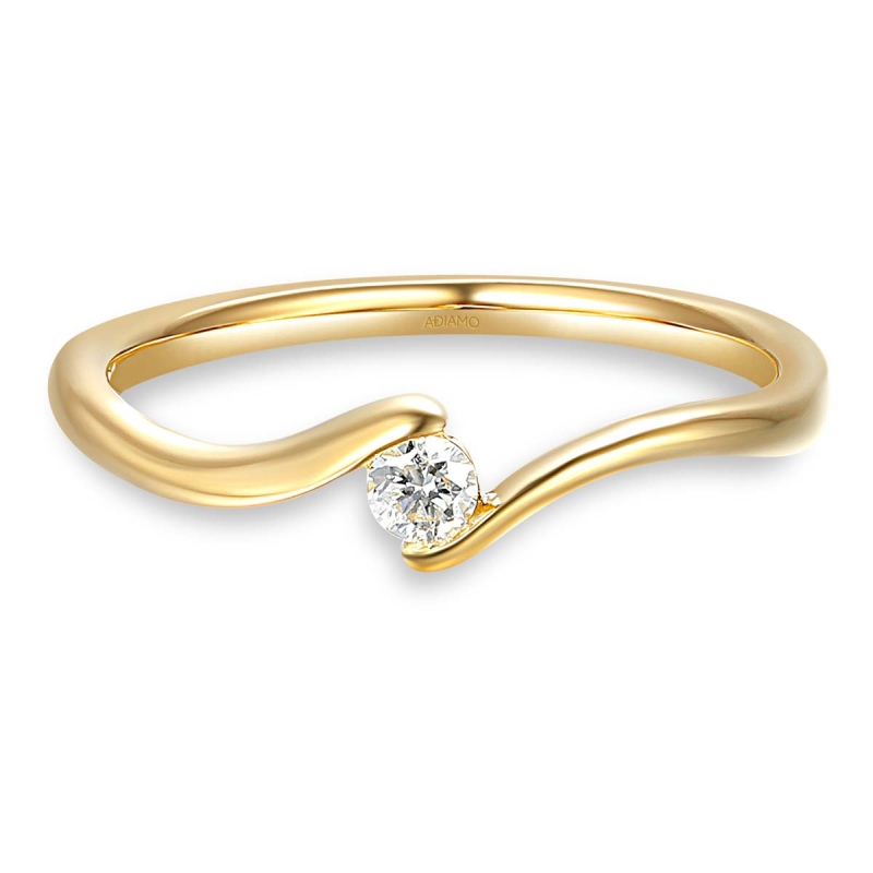 Pierścionek z diamentem (R62801 Y): 10 - zdjęcie: 2