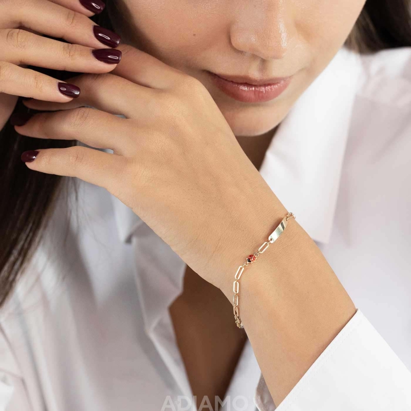 Bransoletka złota biedronka - zdjęcie: 2