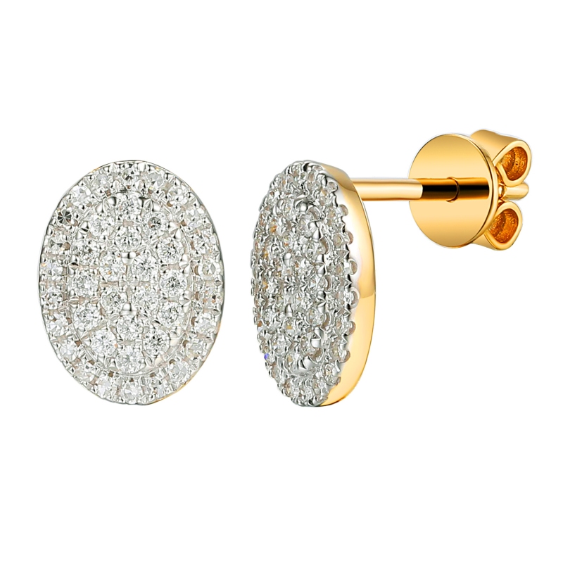 Kolczyki z diamentami (E100132 Y S) - zdjęcie: 1