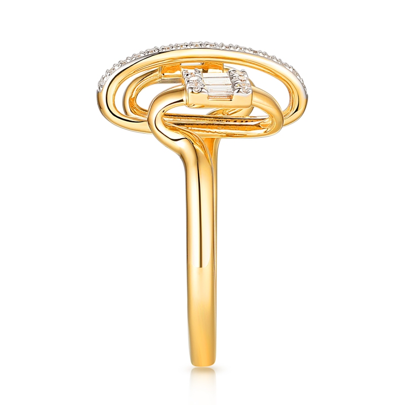 Pierścionek z diamentami (R100273 Y): 13 - zdjęcie: 4