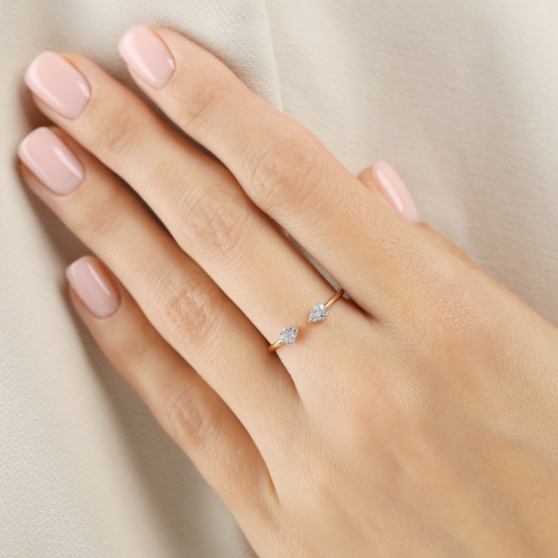 Pierścionek z diamentami (R99027 Y) : 12 - zdjęcie: 2