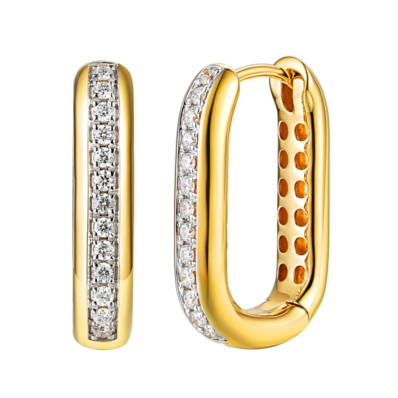 Kolczyki z diamentami (E100501 Y A) - zdjęcie: 1