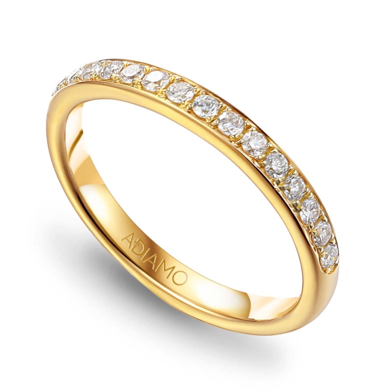 Obrączka z diamentami (R60607 Y): 9 - zdjęcie: 1