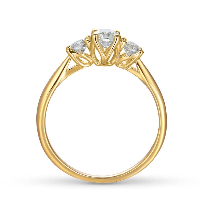 Pierścionek z diamentami R43032 Y 0,32ct: 8 - zdjęcie: 4