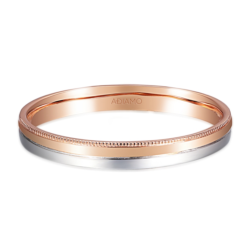 Obrączka dwukolorowe złoto, 3 mm (O-R99871 WR): 18 - zdjęcie: 3