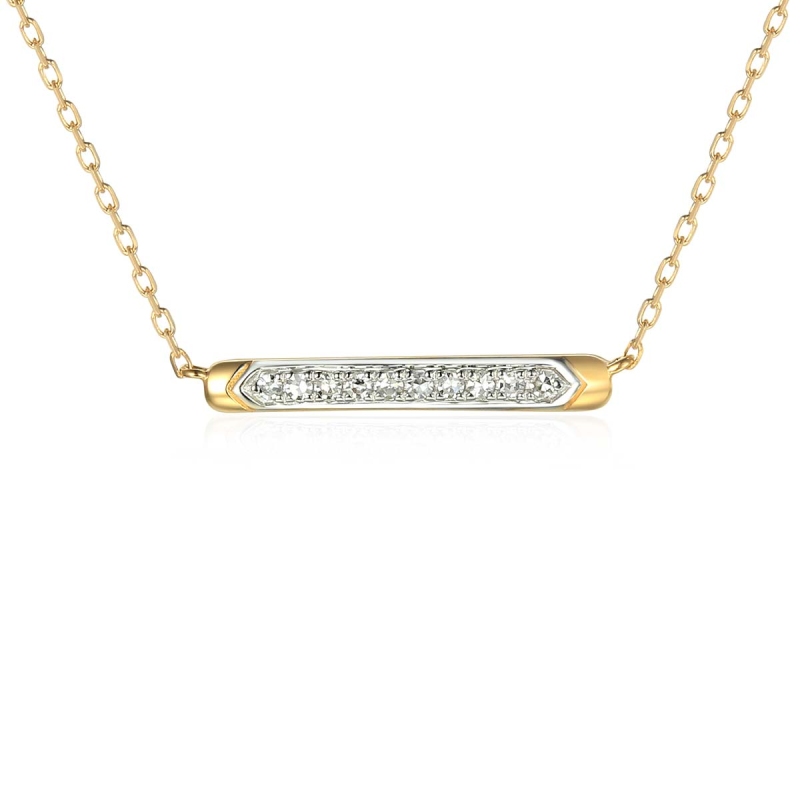 Naszyjnik z diamentami (N07117 Y C) - zdjęcie: 1