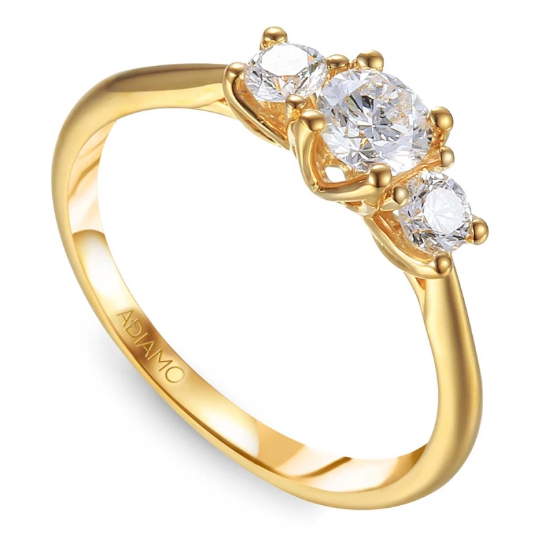 Pierścionek z diamentami R43032 Y 0,32ct: 8 - zdjęcie: 1