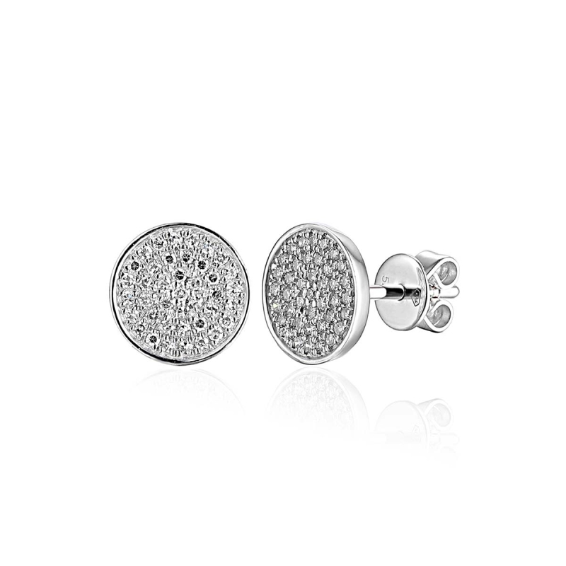 Kolczyki z diamentami (E86411 W S) - zdjęcie: 1