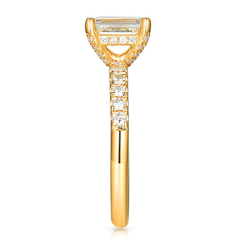 Pierścionek z diamentem laboratoryjnym (R100451 Y LGD 1,01ct): 14 - zdjęcie: 4