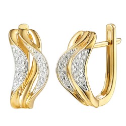 Kolczyki z diamentami (E93411 Y) - zdjęcie: 2