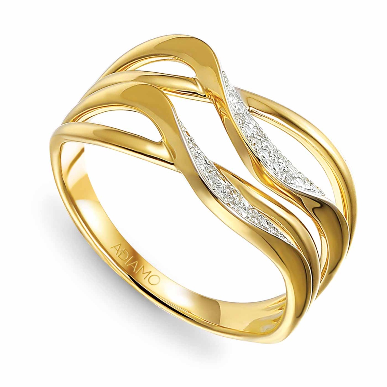 Pierścionek z diamentami (R93411 Y): 18