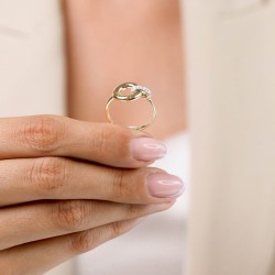 Pierścionek z diamentami (R93441 Y): 8 - zdjęcie: 7