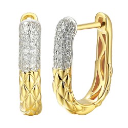 Kolczyki z diamentami (E94449 Y A) - zdjęcie: 2