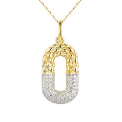 Zawieszka z żółtego złota z diamentami -  (P94450 Y) - zdjęcie: 2