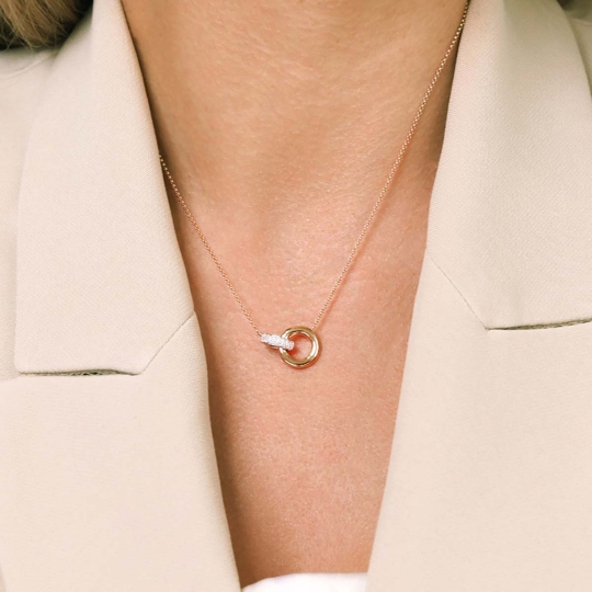 Naszyjnik z diamentami (N11450 Y)