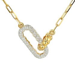 Naszyjnik z diamentami (N11542 Y) - zdjęcie: 2