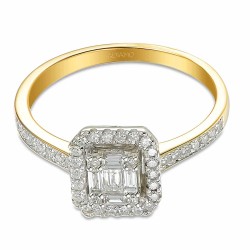 Pierścionek z diamentami (R93397 YW): 11 - zdjęcie: 4