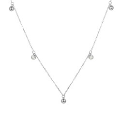 Naszyjnik z diamentami (N08095 W C) - zdjęcie: 2