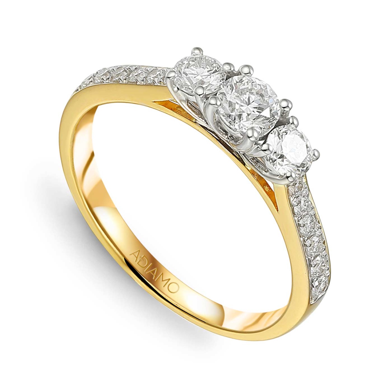 Pierścionek z diamentami (R40162 YW): 8