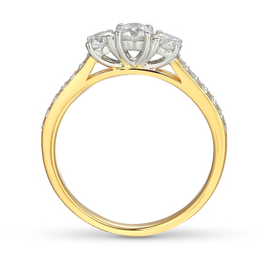 Pierścionek z diamentami (R40162 YW): 8