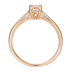 Pierścionek z morganitem i diamentami (R84147 R MR)