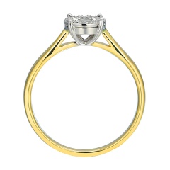 Pierścionek z diamentami (R53536 YW)