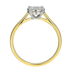 Pierścionek z diamentami (R53536 YW): 7 - zdjęcie: 3