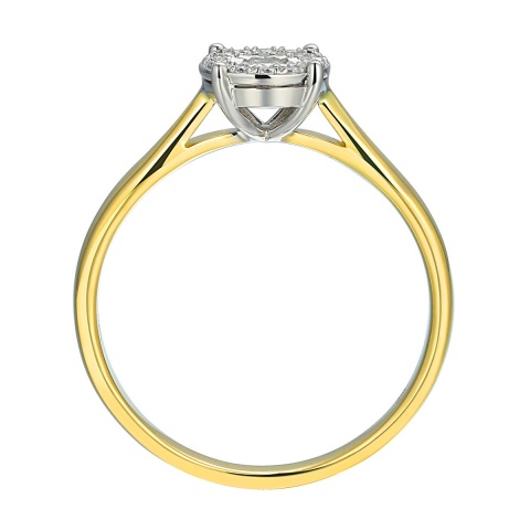 Pierścionek z diamentami (R53536 YW)