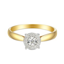 Pierścionek z diamentami (R53536 YW): 7 - zdjęcie: 4