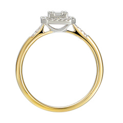 Pierścionek z diamentami (R93399 YW)