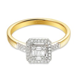 Pierścionek z diamentami (R93399 YW): 7 - zdjęcie: 4