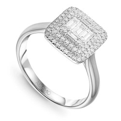 Pierścionek z diamentami (R59279 W): 7 - zdjęcie: 2