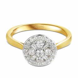 Pierścionek z diamentami (R72007 YW): 7 - zdjęcie: 4