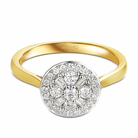 Pierścionek z diamentami (R72007 YW): 7