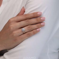 Pierścionek z diamentami (R72007 YW): 7 - zdjęcie: 5