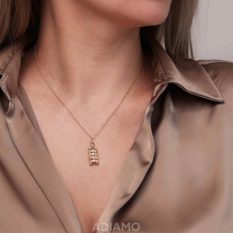 Zawieszka z cytrynami i diamentami (P84144 Y CT)