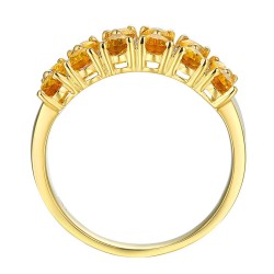 Pierścionek z cytrynami i diamentami (R93895 Y CT): 14 - zdjęcie: 5