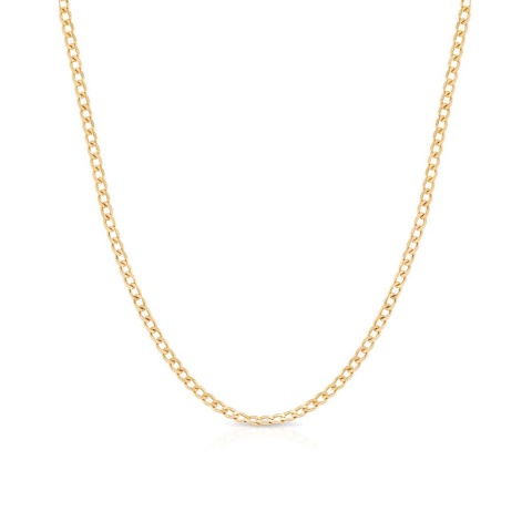 Łańcuszek złoty splot pancerka 2mm - 60cm