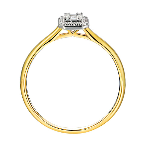 Pierścionek z diamentami (R71618 YW)