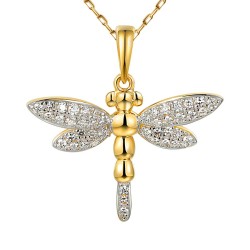 Zawieszka ważka z diamentami (P88873 Y) - zdjęcie: 2