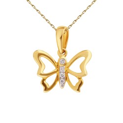 Zawieszka motylek z diamentami (P88888 Y) - zdjęcie: 2