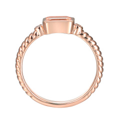 Pierścionek z morganitem i diamentami (R85575 R MR)