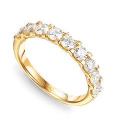 Pierścionek obrączkowy z diamentami (R82597 Y)