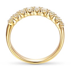 Pierścionek obrączkowy z diamentami (R89052 Y): 7 - zdjęcie: 3