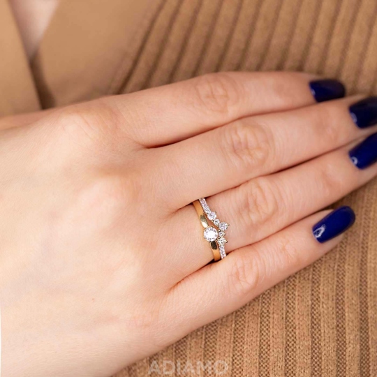 Pierścionek z diamentami (R82010 Y): 19