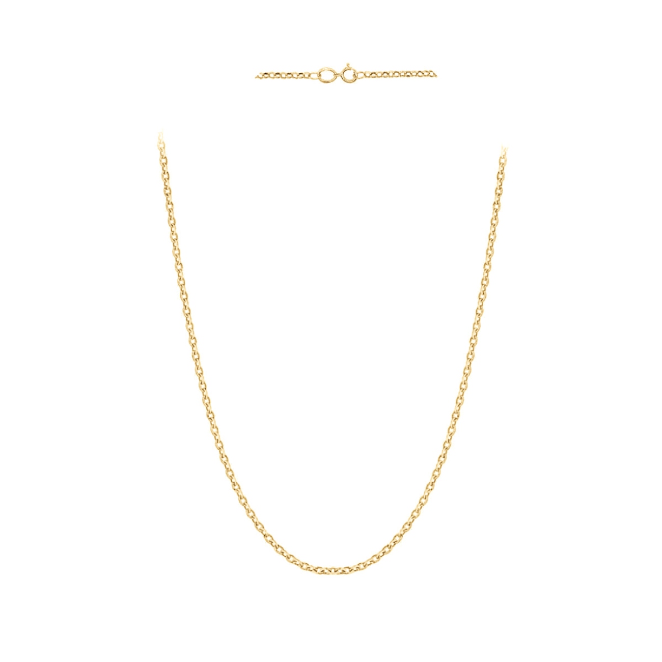 Łańcuszek z żółtego złota - splot rolo - 45 cm - 2,34 g (N77774+Y+234)