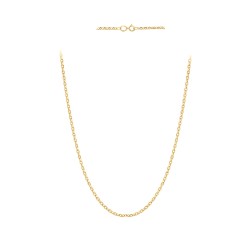 Łańcuszek z żółtego złota - splot rolo - 45 cm - 2,34 g (N77774+Y+234) - zdjęcie: 2