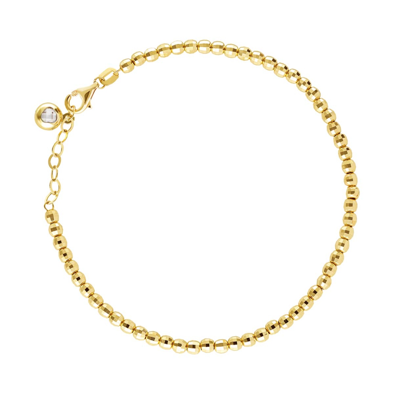 Bransoletka złota z kuleczkami