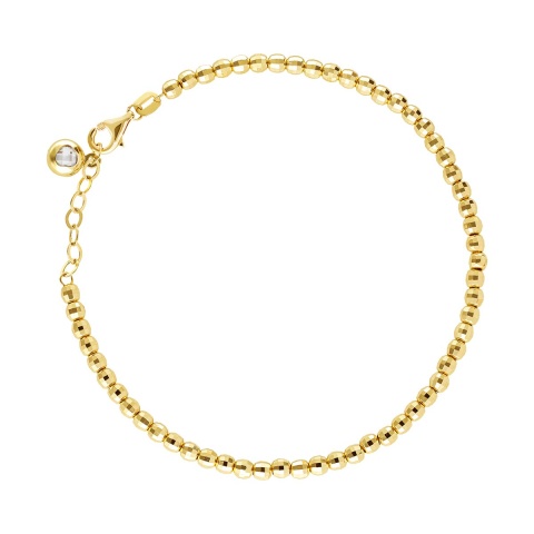 Bransoletka złota z kuleczkami